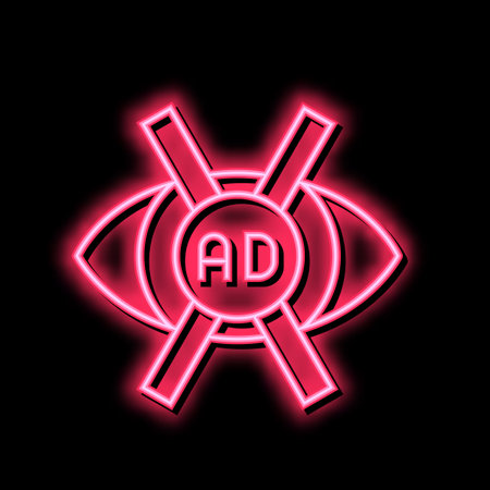 advertisement no vision color icon vector illustrationのイラスト素材