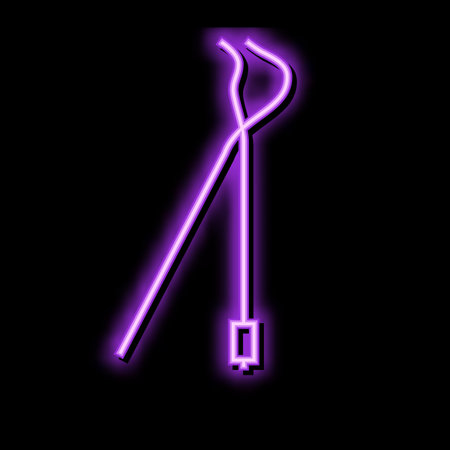 brake spring plier neon glow icon illustrationのイラスト素材