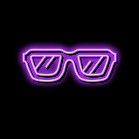 retro glasses optical color icon vector illustrationのイラスト素材