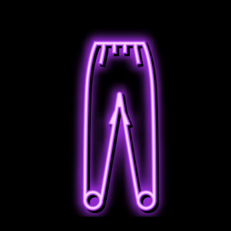 stirrup pants apparel color icon vector illustrationのイラスト素材