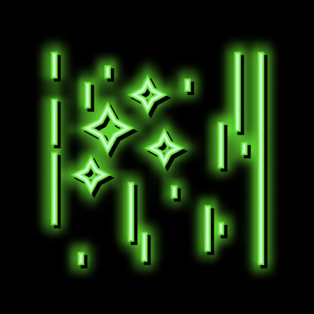 polished concrete neon glow icon illustrationのイラスト素材