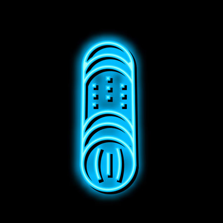 vagina sex toy neon glow icon illustrationのイラスト素材