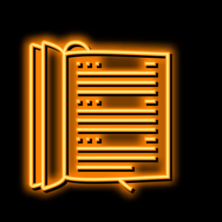 datebook diary neon glow icon illustrationのイラスト素材