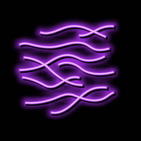 air wave neon glow icon illustrationのイラスト素材