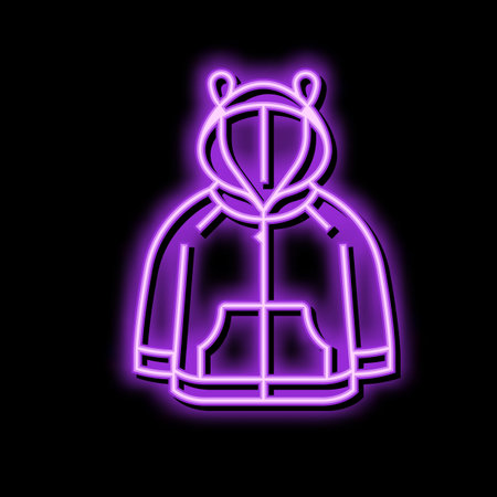 hoodie boy baby cloth color icon vector illustrationのイラスト素材