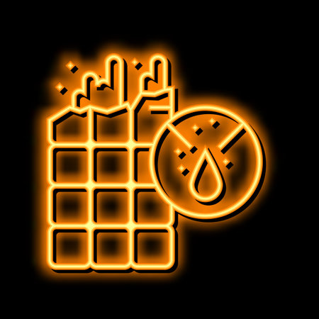 caramel chocolate neon glow icon illustrationのイラスト素材
