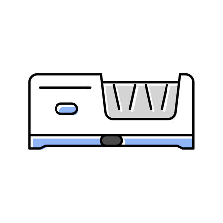 knife butcher sharpener color icon vector illustrationのイラスト素材