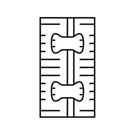 roller bandage first aid line icon vector illustrationのイラスト素材