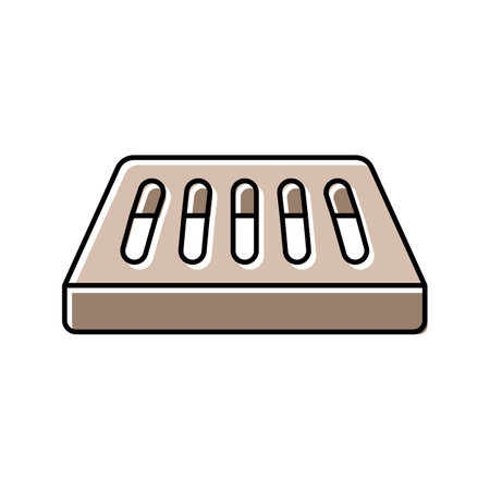 soap dish bathroom interior color icon vector illustrationのイラスト素材