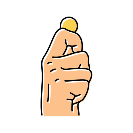 exchange coin hand color icon vector illustrationのイラスト素材