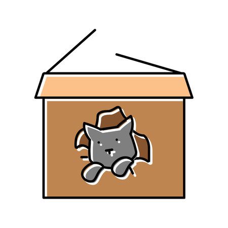 through preposition english color icon vector illustrationのイラスト素材