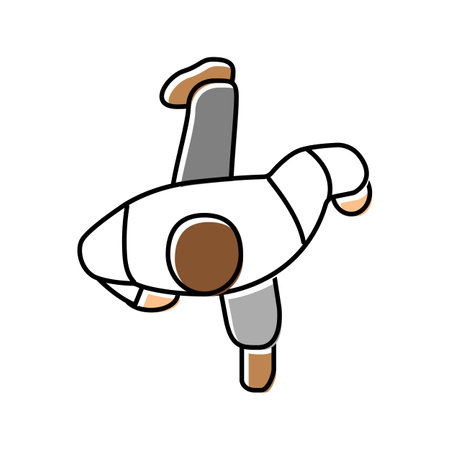 people walking top view color icon vector illustrationのイラスト素材