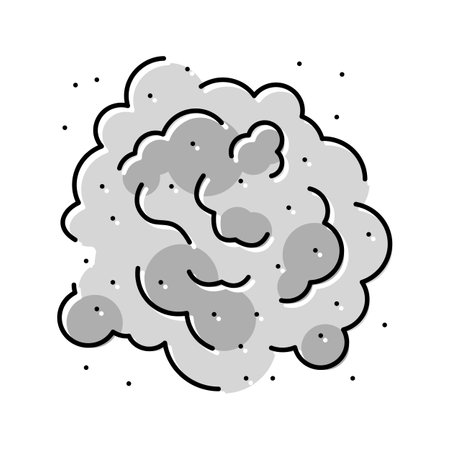 dust particle color icon vector illustrationのイラスト素材