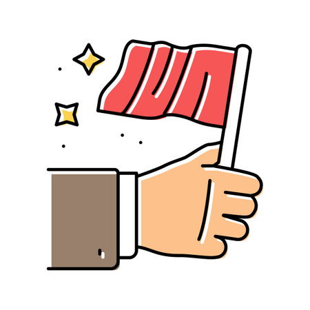 take initiative business color icon vector illustrationのイラスト素材