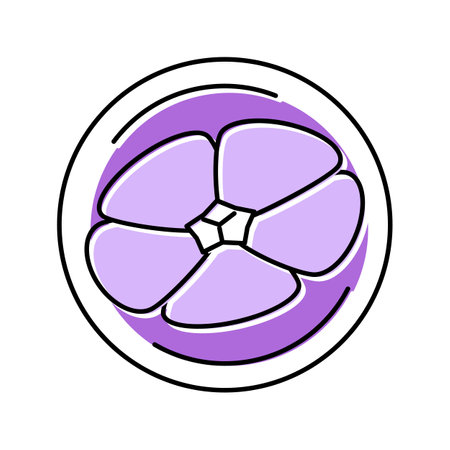 linen fabric cloth color icon vector illustrationのイラスト素材