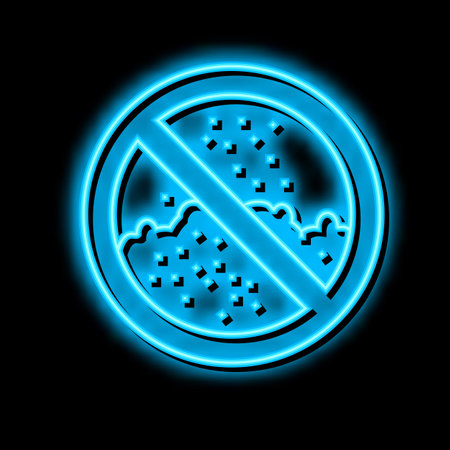cocaine drug addiction neon glow icon illustrationのイラスト素材