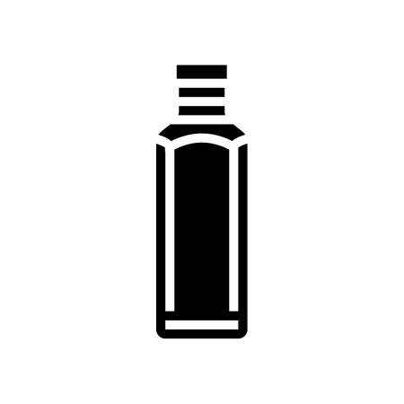 juice plastic bottle glyph icon vector illustrationのイラスト素材