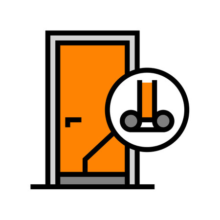 draft stopper garage tool color icon vector illustrationのイラスト素材