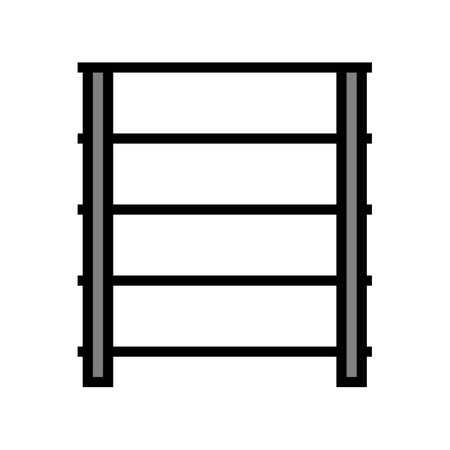 storage rack garage tool color icon vector illustrationのイラスト素材