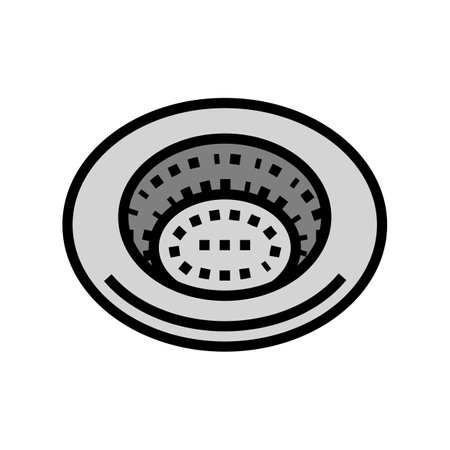 sink strainer home interior color icon vector illustrationのイラスト素材