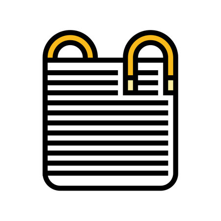 toy storage basket kid bedroom color icon vector illustrationのイラスト素材