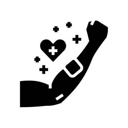 health nicotine glyph icon vector illustrationのイラスト素材