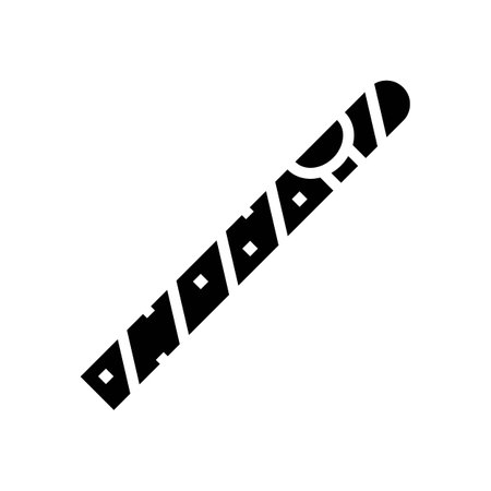 cigar nicotine tobacco glyph icon vector illustrationのイラスト素材