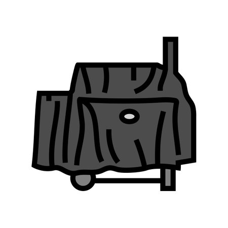 cover smoker color icon vector illustrationのイラスト素材