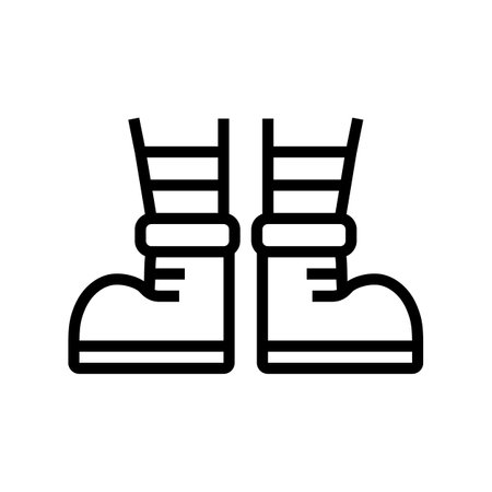 leg feet elf line icon vector illustrationのイラスト素材
