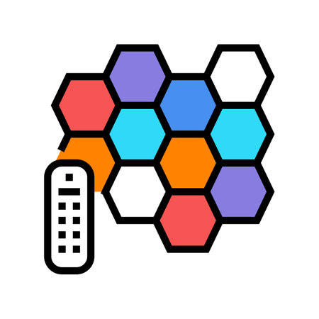 led lighting gaming pc color icon vector illustrationのイラスト素材
