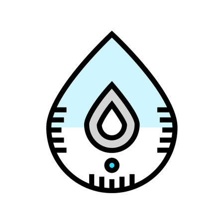 smart leak detector home color icon vector illustrationのイラスト素材