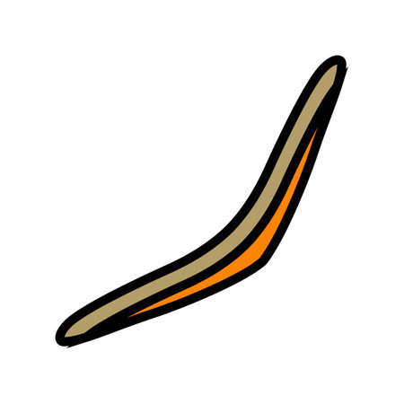 boomerang weapon military color icon vector illustrationのイラスト素材