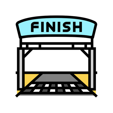 finish vehicle speed auto color icon vector illustrationのイラスト素材