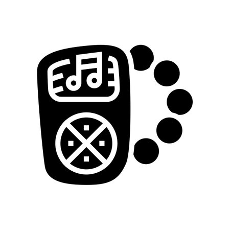 musical toy child baby kid glyph icon vector illustrationのイラスト素材