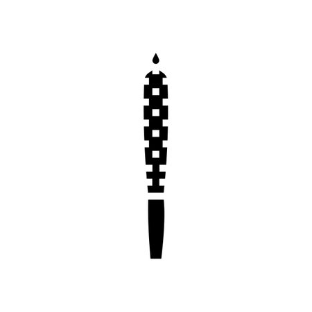 marijuana joint weed hemp glyph icon vector illustrationのイラスト素材