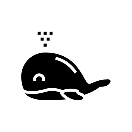 bath toy baby glyph icon vector illustrationのイラスト素材