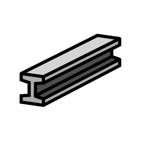steel girders civil engineer color icon vector illustrationのイラスト素材