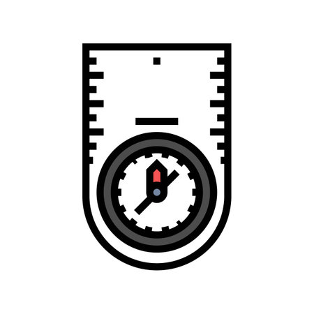 compass mountaineering adventure color icon vector illustrationのイラスト素材