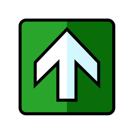 white right left arrow emergency color icon vector illustrationのイラスト素材