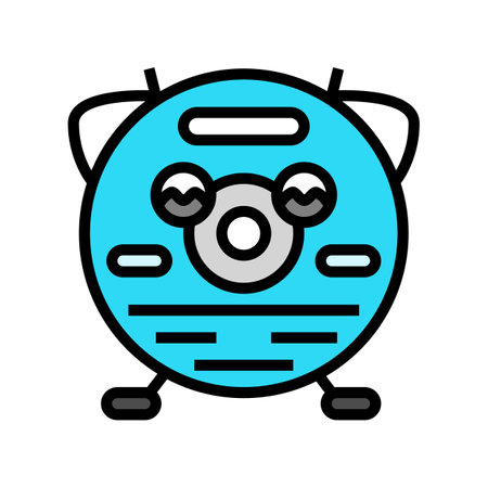 cd disc retro music character color icon vector illustrationのイラスト素材