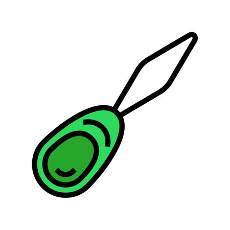 needle threader embroidery hobby color icon vector illustrationのイラスト素材