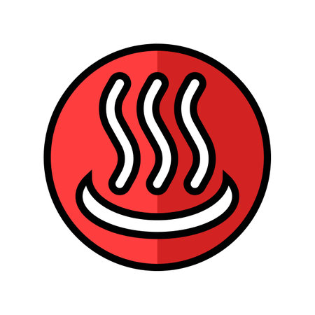 heat symbol color icon vector illustrationのイラスト素材