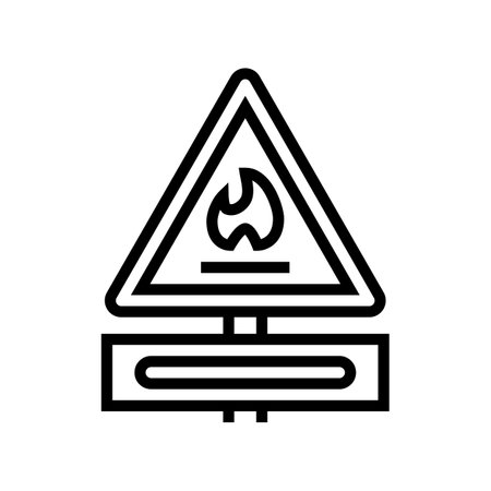 safety gas service line icon vector illustrationのイラスト素材