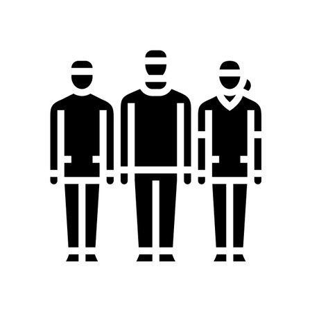 surgeon team glyph icon vector illustrationのイラスト素材