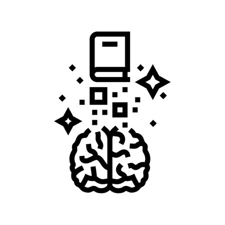 grind motivation line icon vector illustrationのイラスト素材