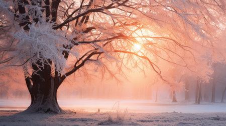 landscape tree outdoor environment sunriseの素材