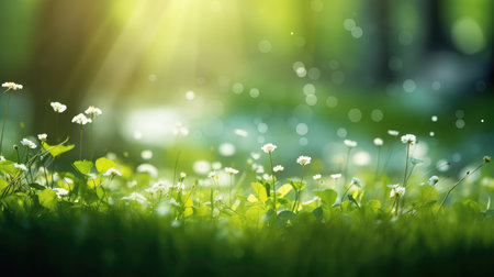 abstract fresh bokeh texture lushの素材