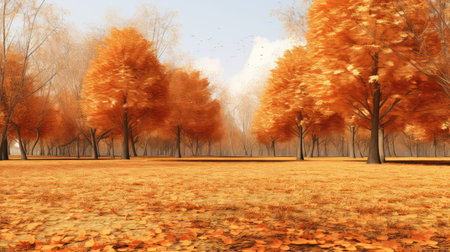 sunshine orange park wood peacefulの素材