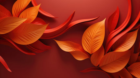 composition red design seasonal abstractの素材