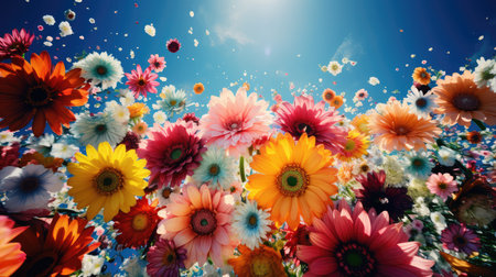 nature floral color sun botanicalの素材